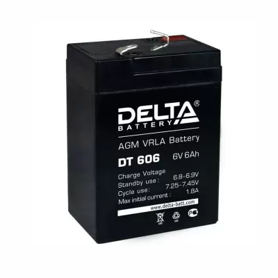 Аккумулятор Delta 6Ah Delta 6V DT 606 6