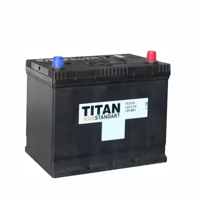 Аккумулятор Titan Standart 6ст-72 VL Titan Asia Standart е c ниж. крепл. D26L 72
