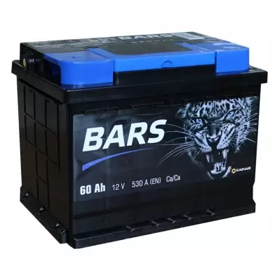 Аккумулятор Bars  6СТ-60 АПЗ BARS 60