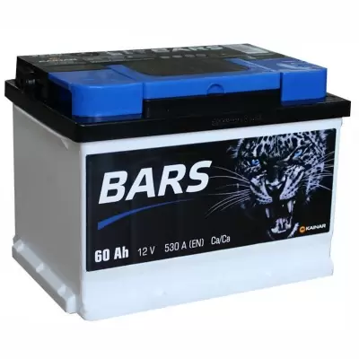 Аккумулятор Bars  6СТ-60 АПЗ BARS е низкий 60