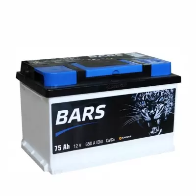 Аккумулятор Bars  6СТ-75 АПЗ BARS е низкий 75