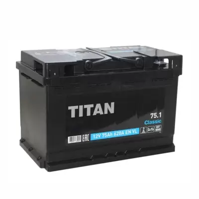 Аккумулятор Titan Classic 6ст-75 VL Titan Classic 75