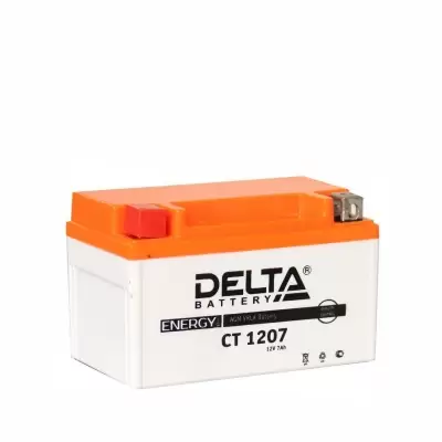 Аккумулятор Delta 7Ah Delta 12V CT 1207 AGM с эл. (006 015 V, YT7A-4, YTX7A-BS) 7